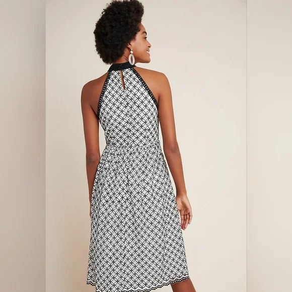 Eri + Ali Ninetta Lace‎ Black White Dress, Size 4 - Picture 4 of 17